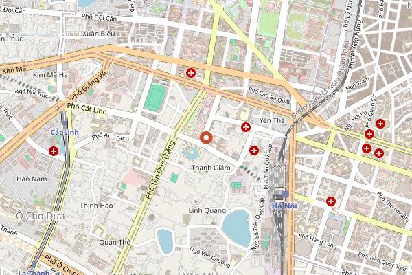 Map showing Gia in Hanoi