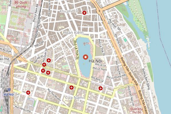 Map showing Secret Food Tours Hanoi in Hanoi
