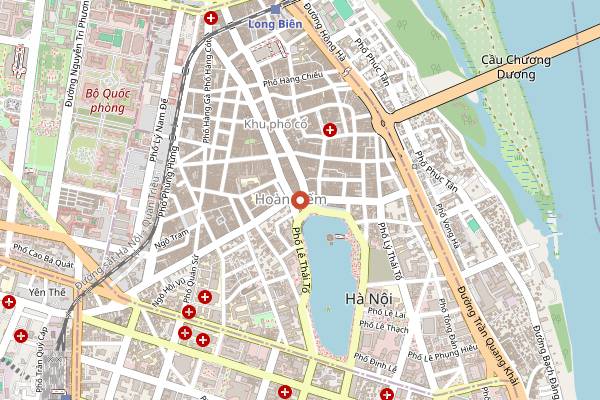Map showing Cafe Phố Cổ in Hanoi
