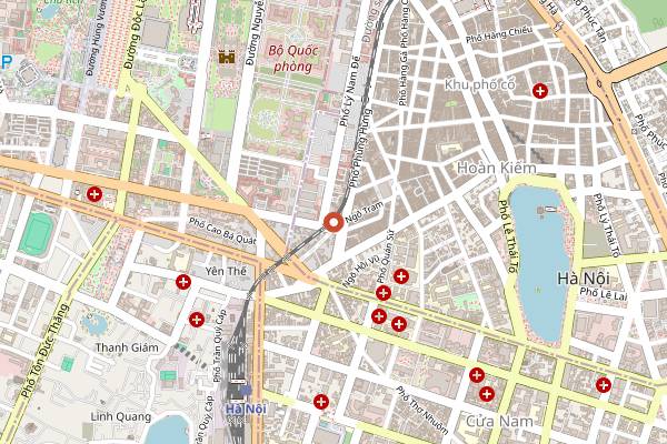 Map showing Moon Men Cocktail Bar in Hanoi