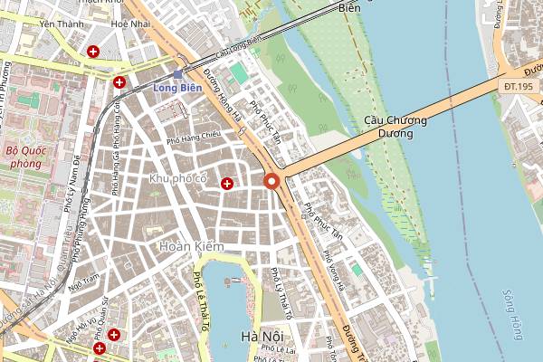 Map showing Xôi Yến in Hanoi