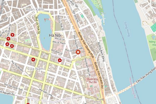 Map showing Tadioto Listening Room in Hanoi
