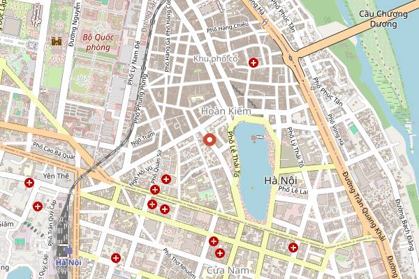 Map showing The Bar by Haron in Hanoi