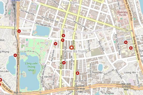 Map showing Hiệu Lực Canh Cá Rô Hưng Yên in Hanoi