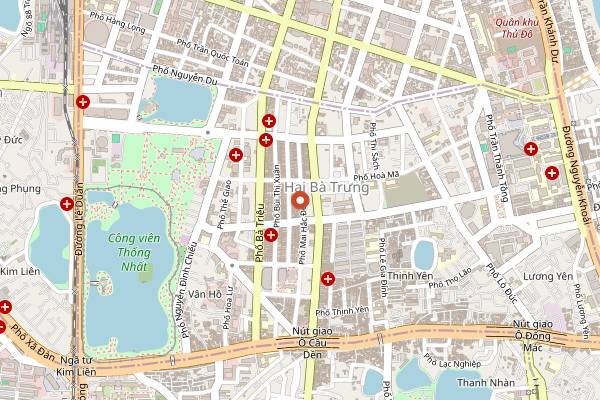 Map showing Highway4 Mai Hac De in Hanoi