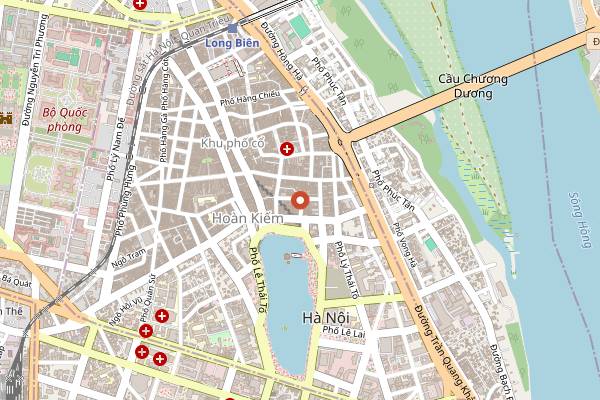 Map showing Ốc Vi Saigon in Hanoi