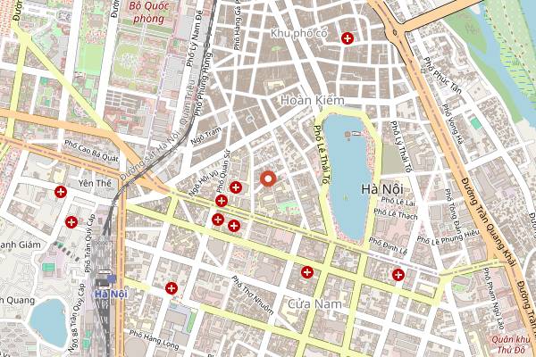Map showing The Alchemist Cocktail Bar in Hanoi