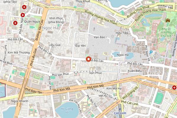 Map showing THỞ - Wine Space in Hanoi