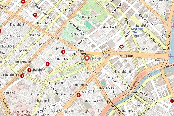 Map showing Chill Skybar in Ho Chi Minh City