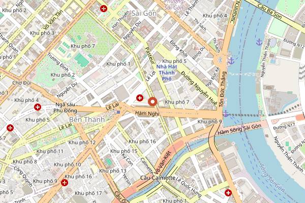 Map showing Chan Nhu Vegetarian in Ho Chi Minh City