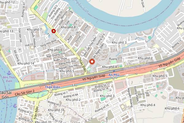 Map showing Kashew Cheese Deli in Ho Chi Minh City