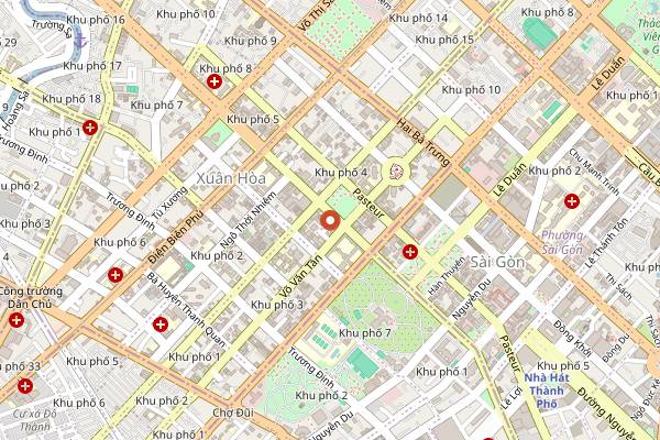 Map showing CoCo Dining & Whisky Bar in Ho Chi Minh City