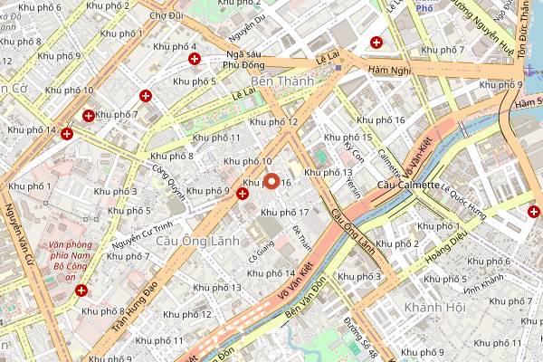 Map showing Frolic Bar in Ho Chi Minh City