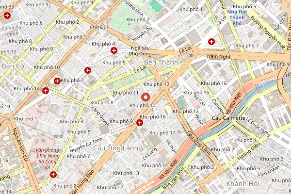Map showing LOST IN SAIGON in Ho Chi Minh City