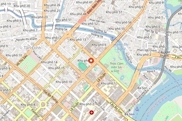 Map showing The ATM Cocktail Bar & Kitchen in Ho Chi Minh City