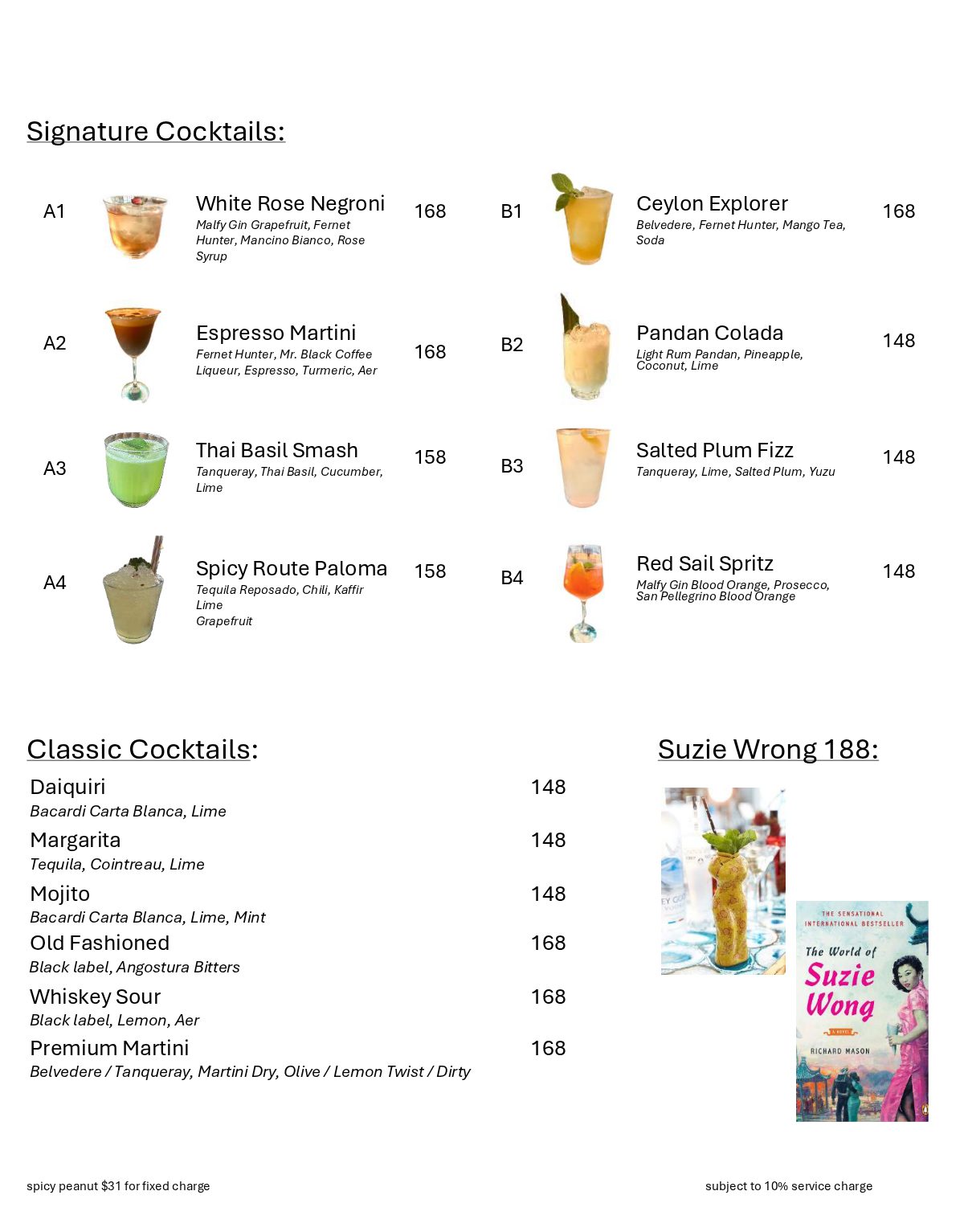 The first page of the menu at Eyebar, as we read it on 11 October 2026