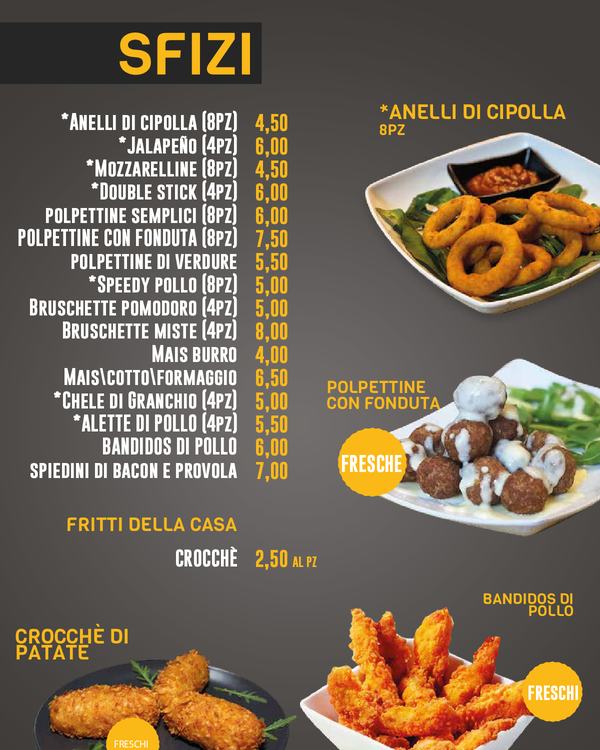 The first page of the menu at Guest House Pub