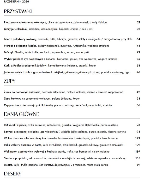 The top of the menu at Soul Kitchen