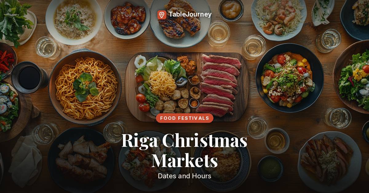 Riga Christmas Markets 2026: Dates and Hours