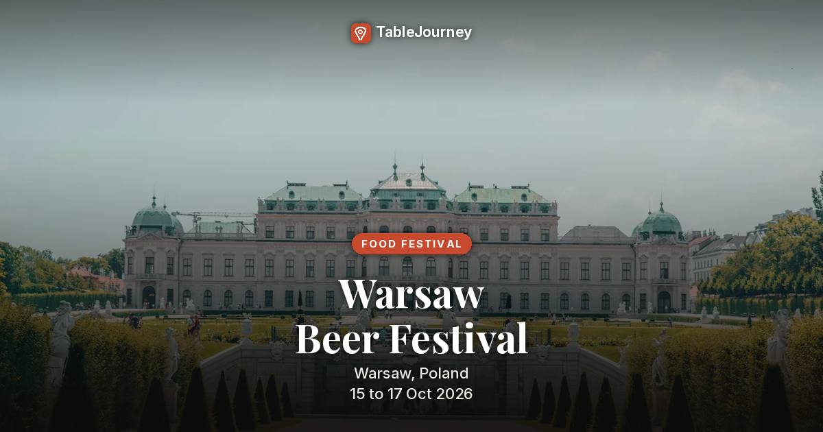 Warsaw Beer Festival 2026: Oct 15-17