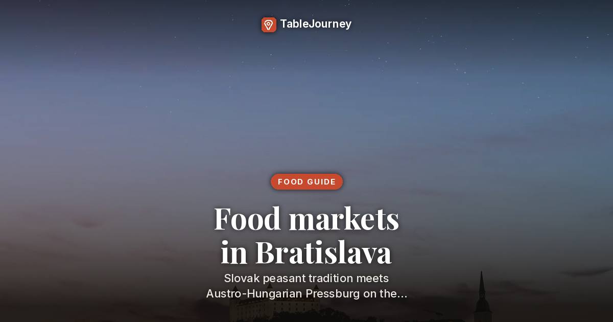 Zilinska Market in Nove Mesto, Bratislava