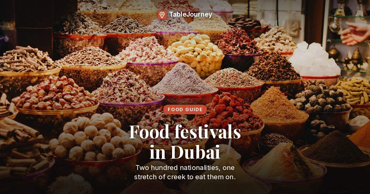 Dubai Food Festivals 2026: Dates and What to Expect