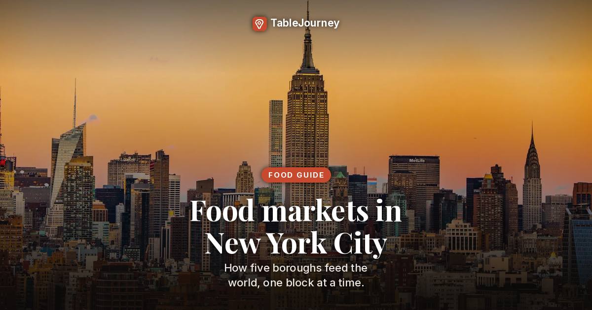 Fulton Stall Market in New York City